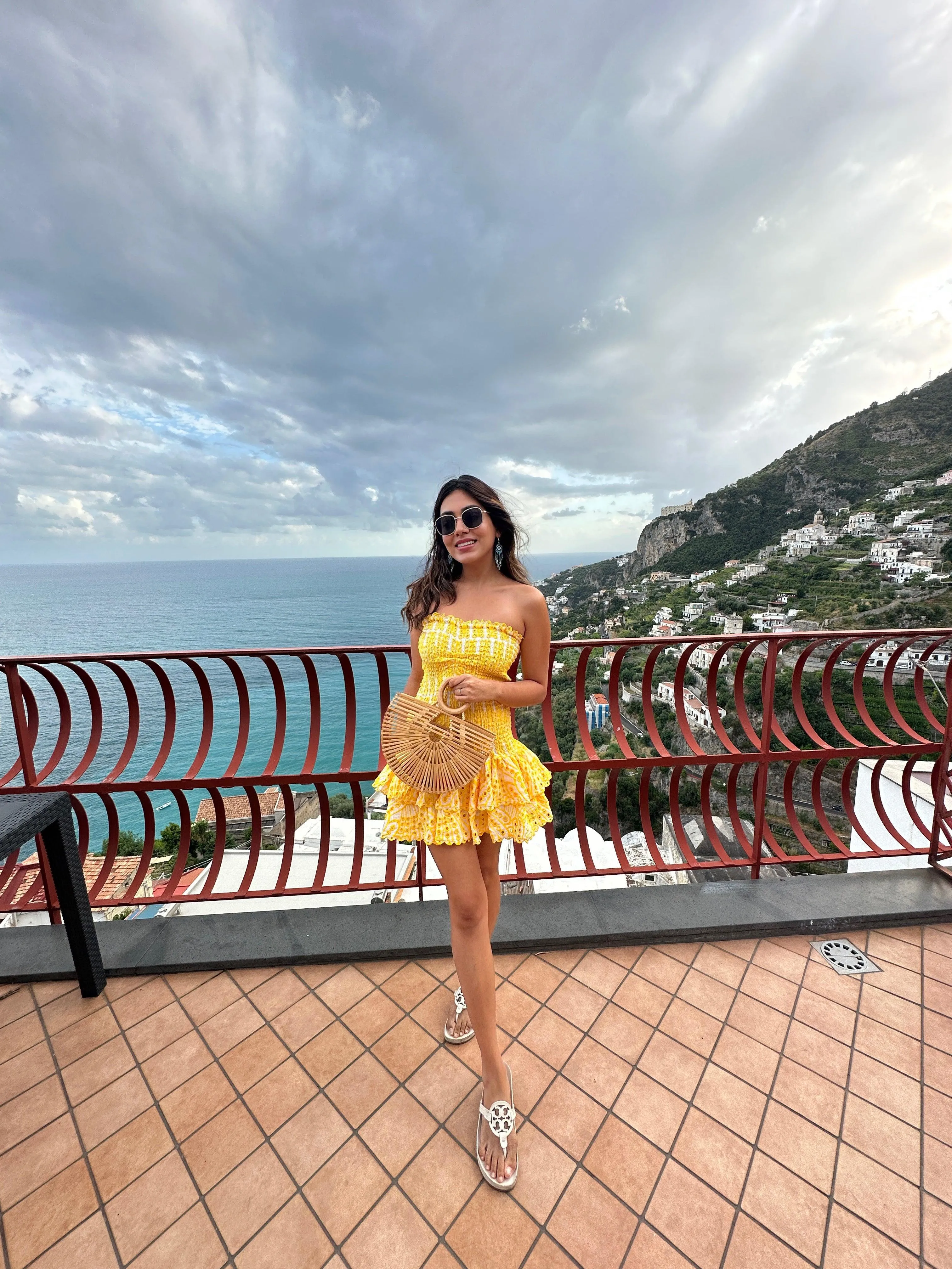 Amalfi Luxe Summer Dress in Yellow