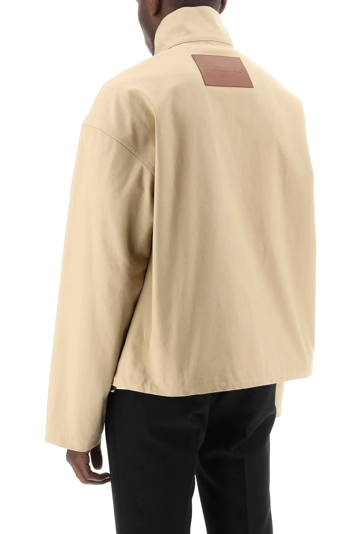 boxy high-neck jacket