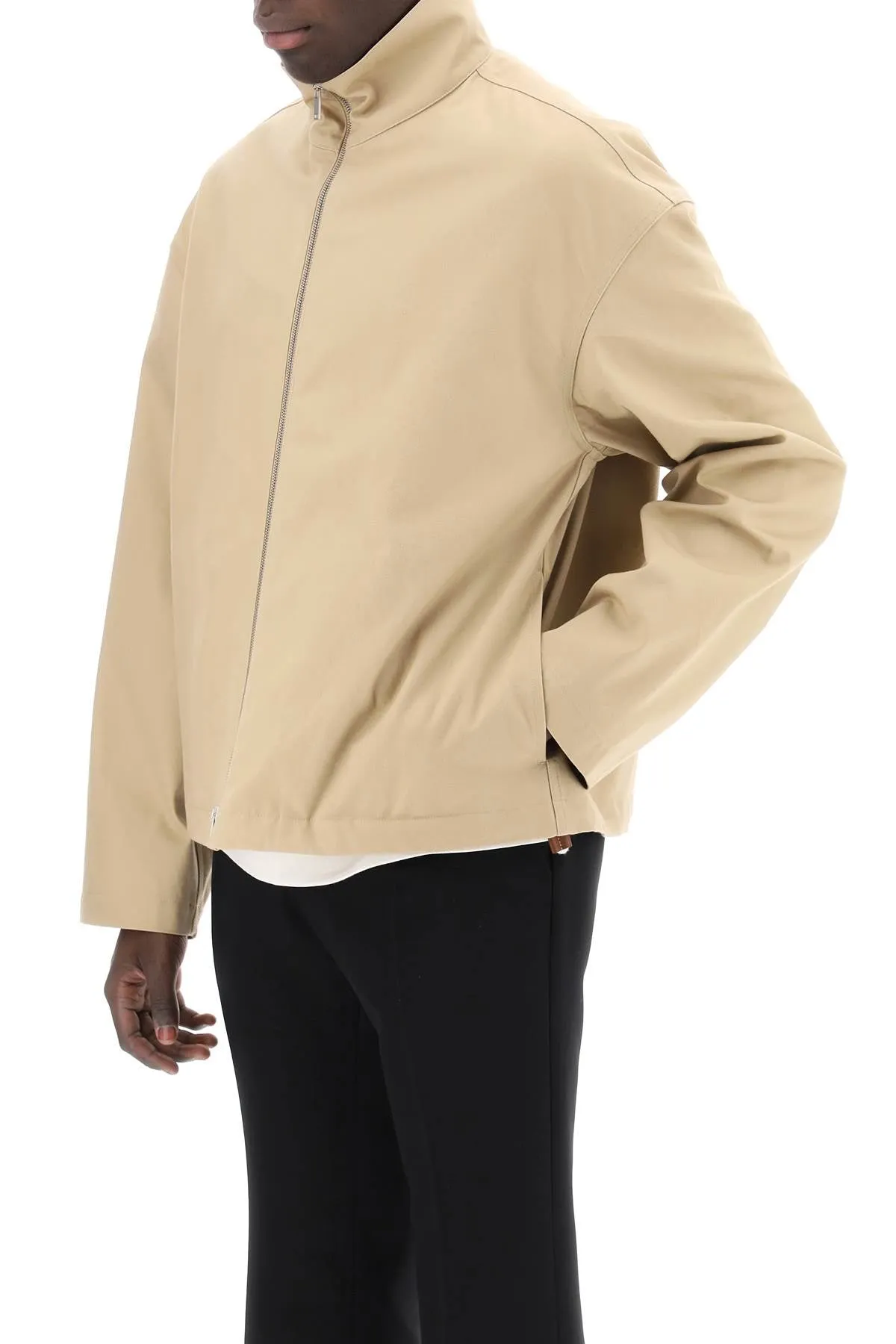 boxy high-neck jacket