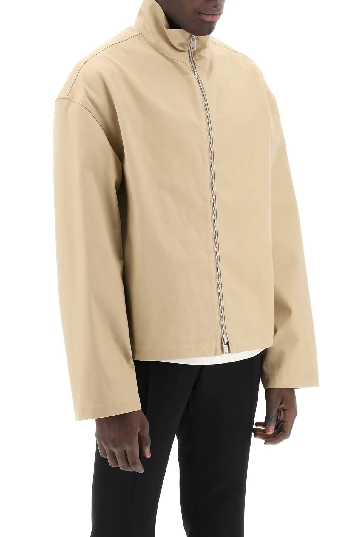 boxy high-neck jacket