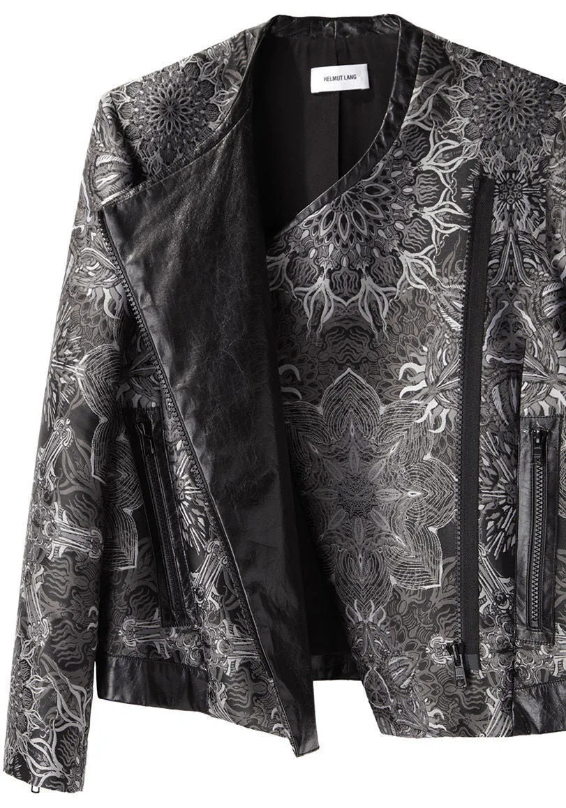 Boxy Medallion Jacquard Jacket