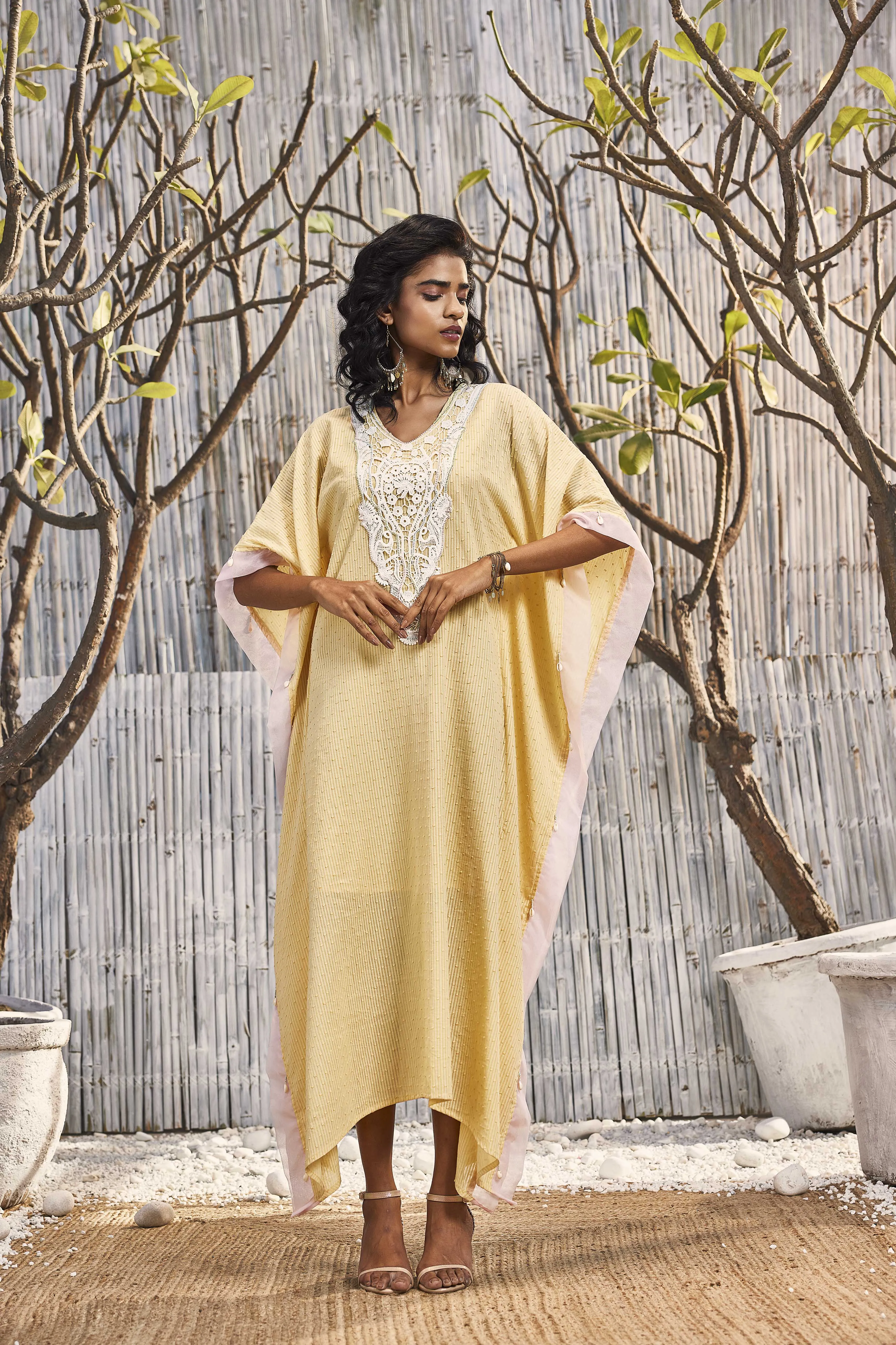 Breezy Cotton Lace Kaftan