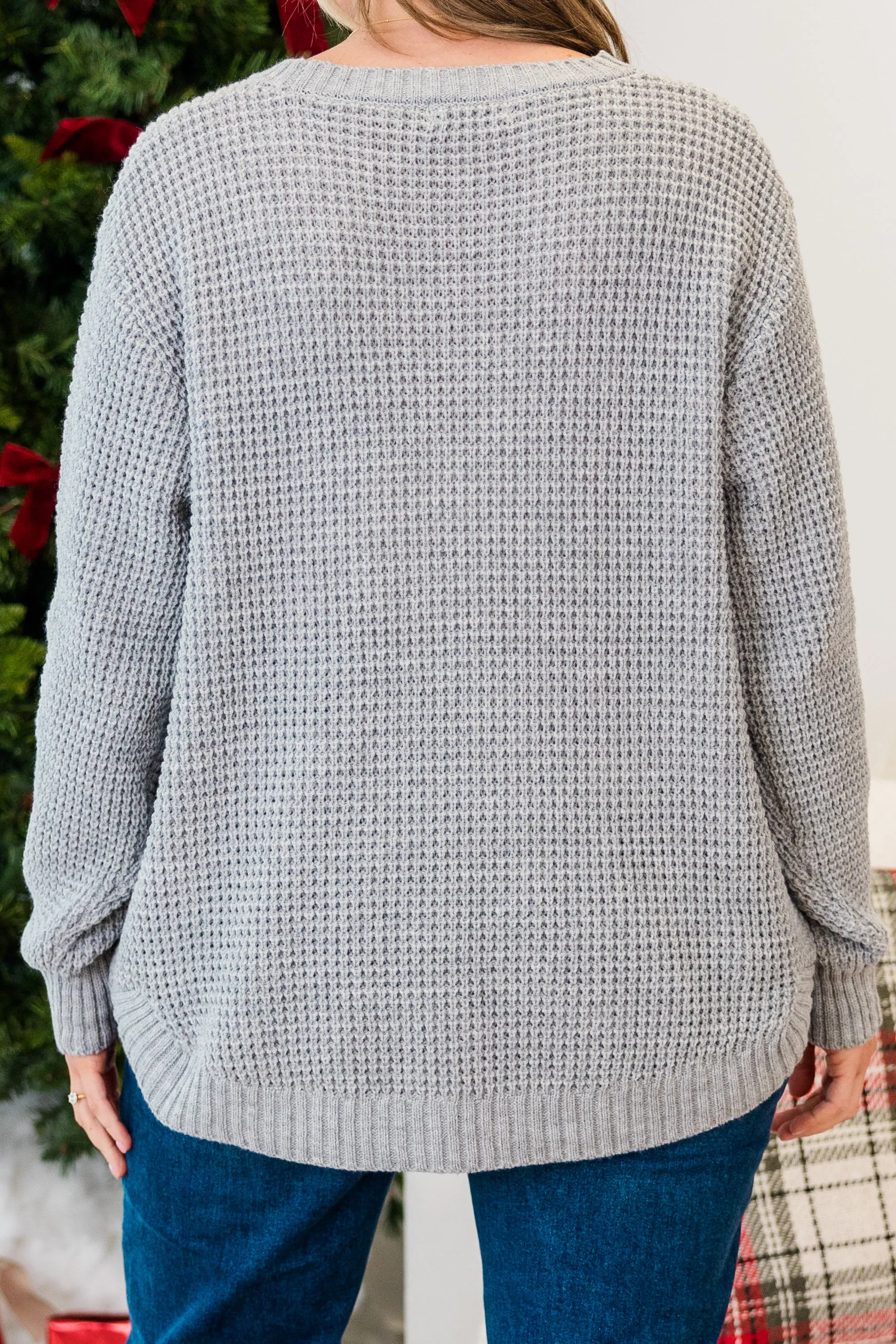 Breezy Weather Sweater, Heather Grey