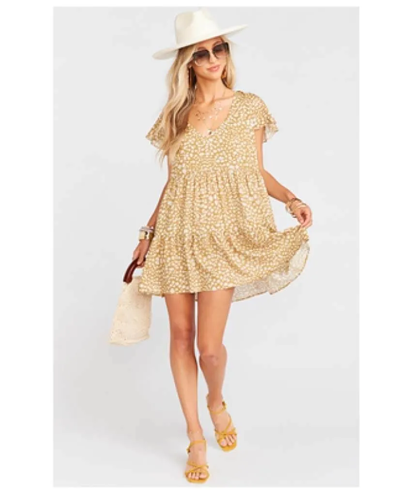 Cia Mini Dress Desert Cheetah