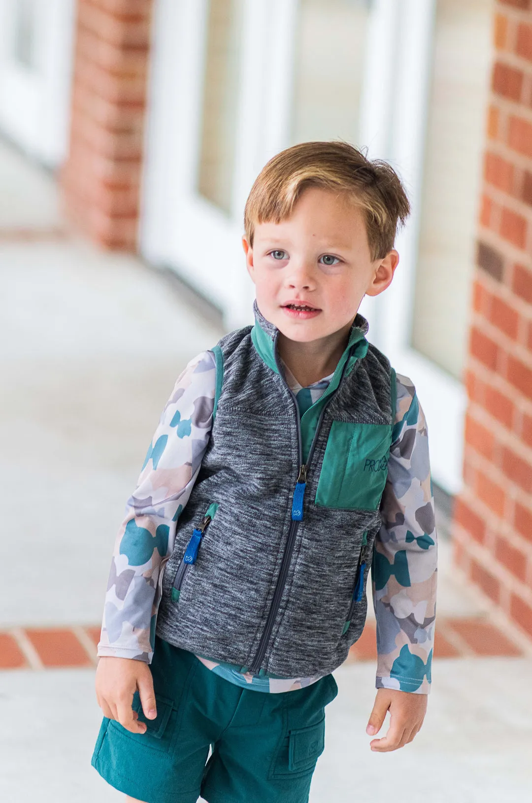 Colorblock Fleece Vest