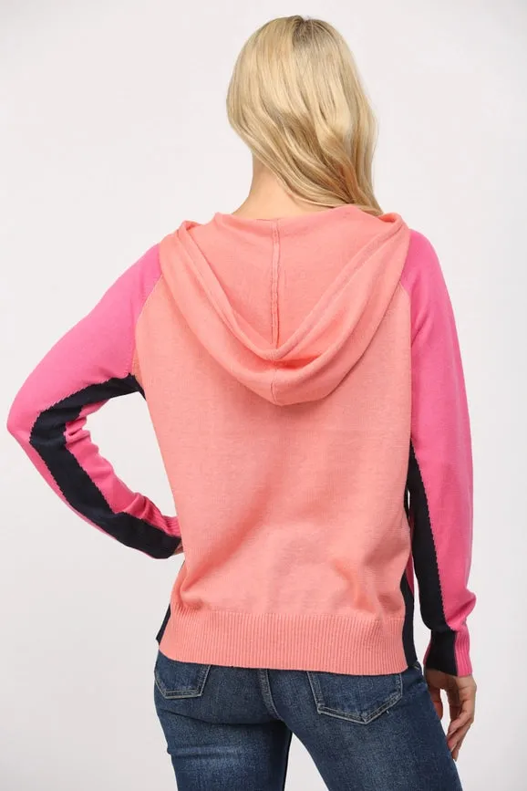 Colorblock Hooded Sweater