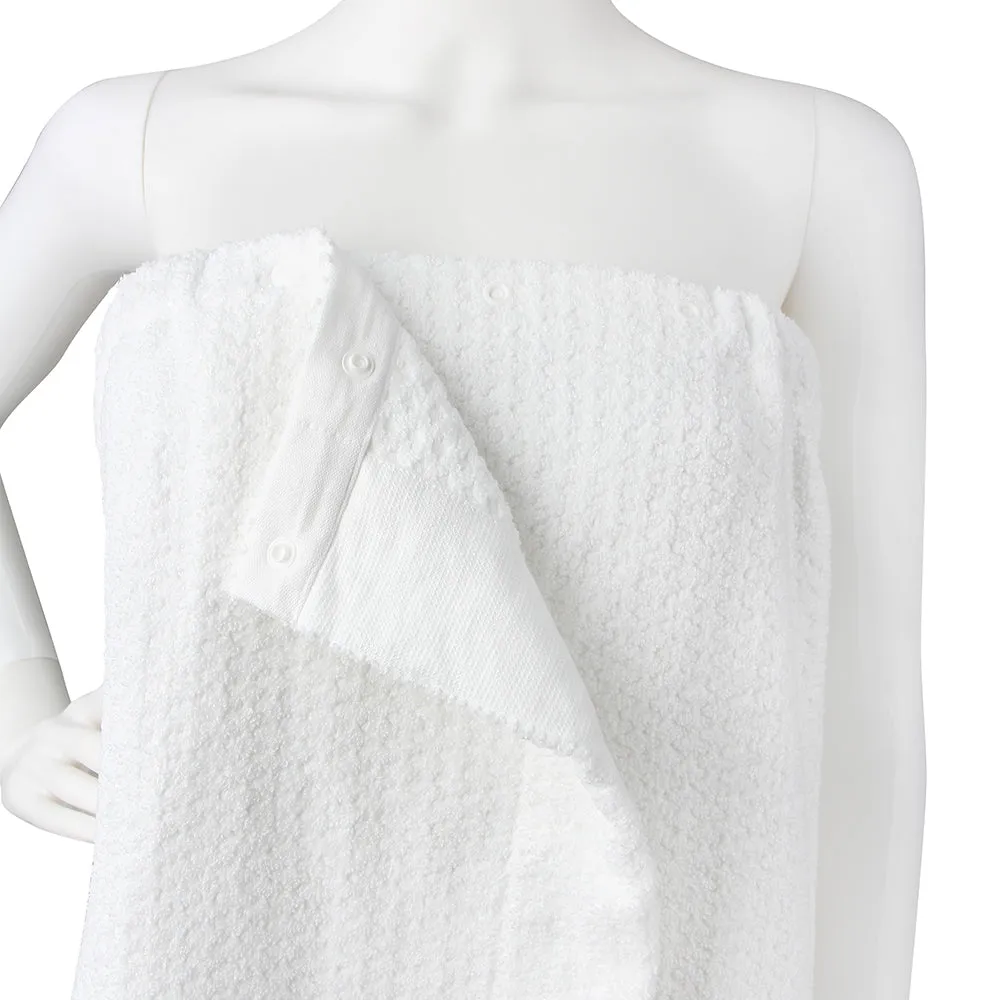 Cozy Bath Wrap Towel - White (XS-SM)