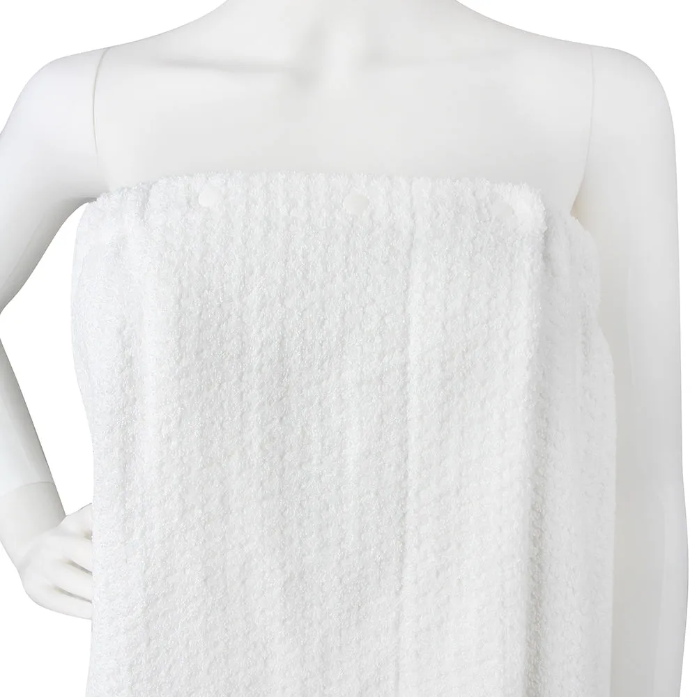 Cozy Bath Wrap Towel - White (XS-SM)