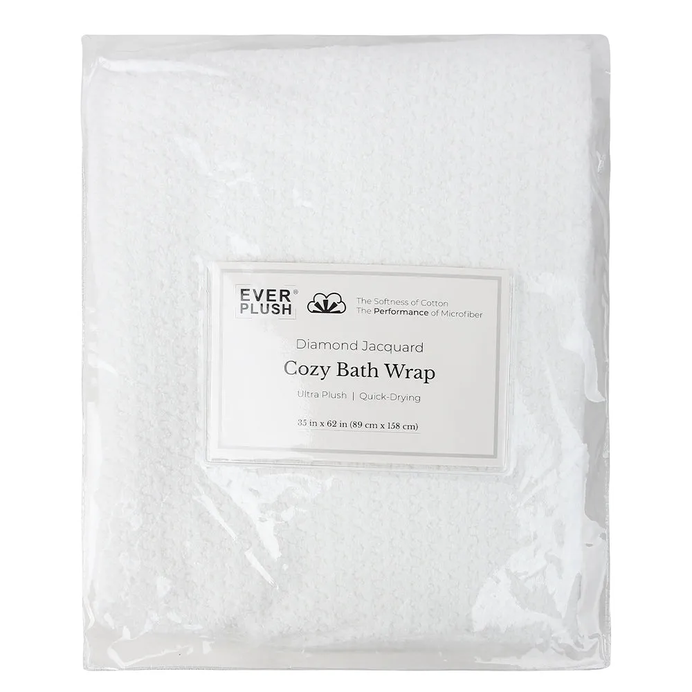 Cozy Bath Wrap Towel - White (XS-SM)