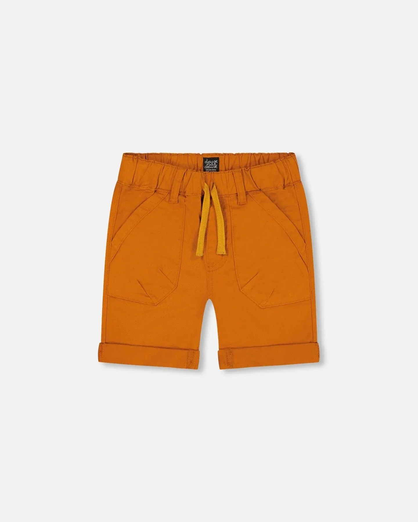 Dusty Orange Stretch Twill Short