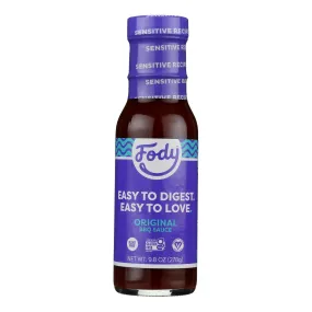 Fody Food Company BBQ Sauce Original, 9.08 Ounces (Case of 6)