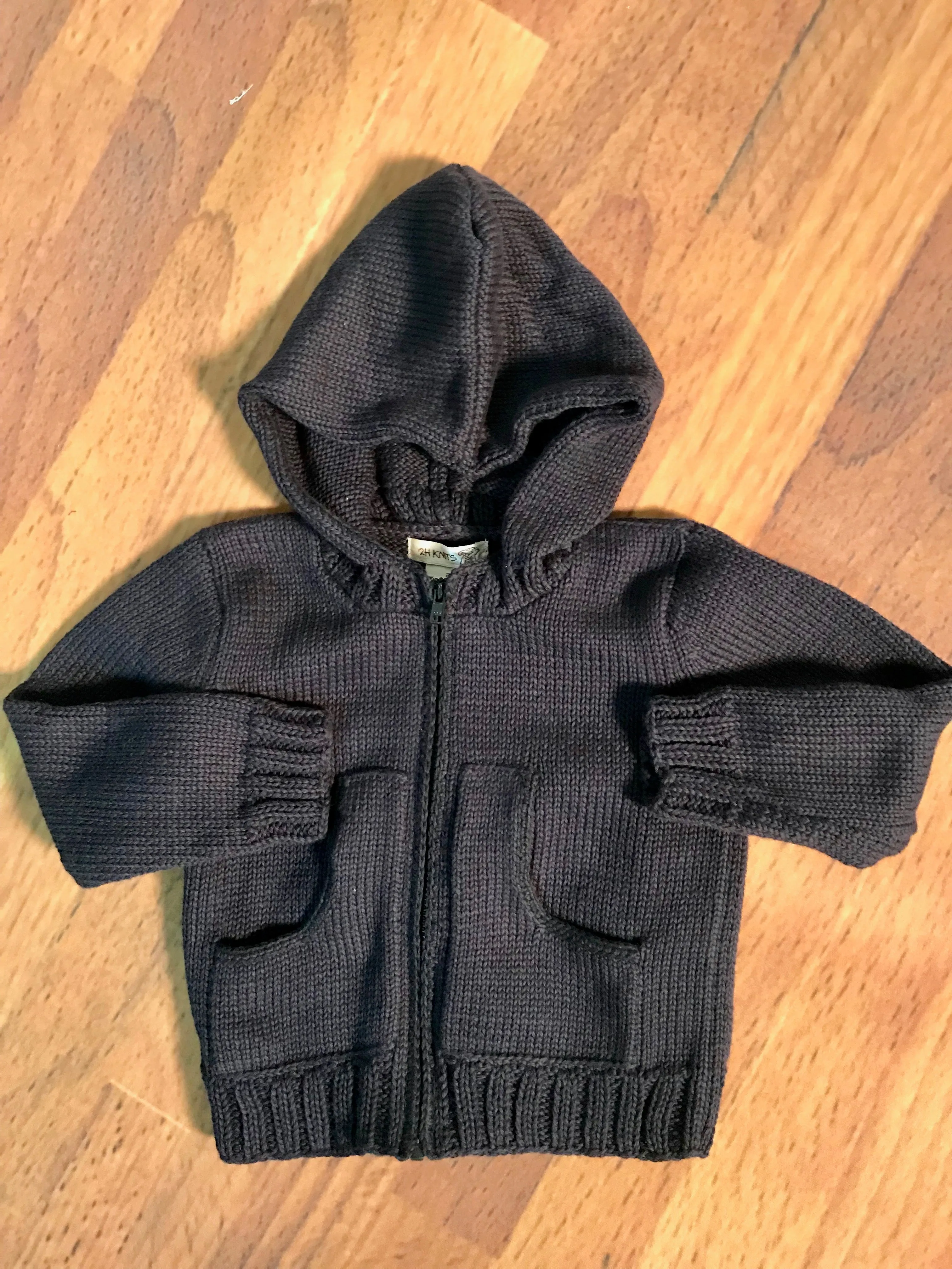 Front Zip Hooded Sweater