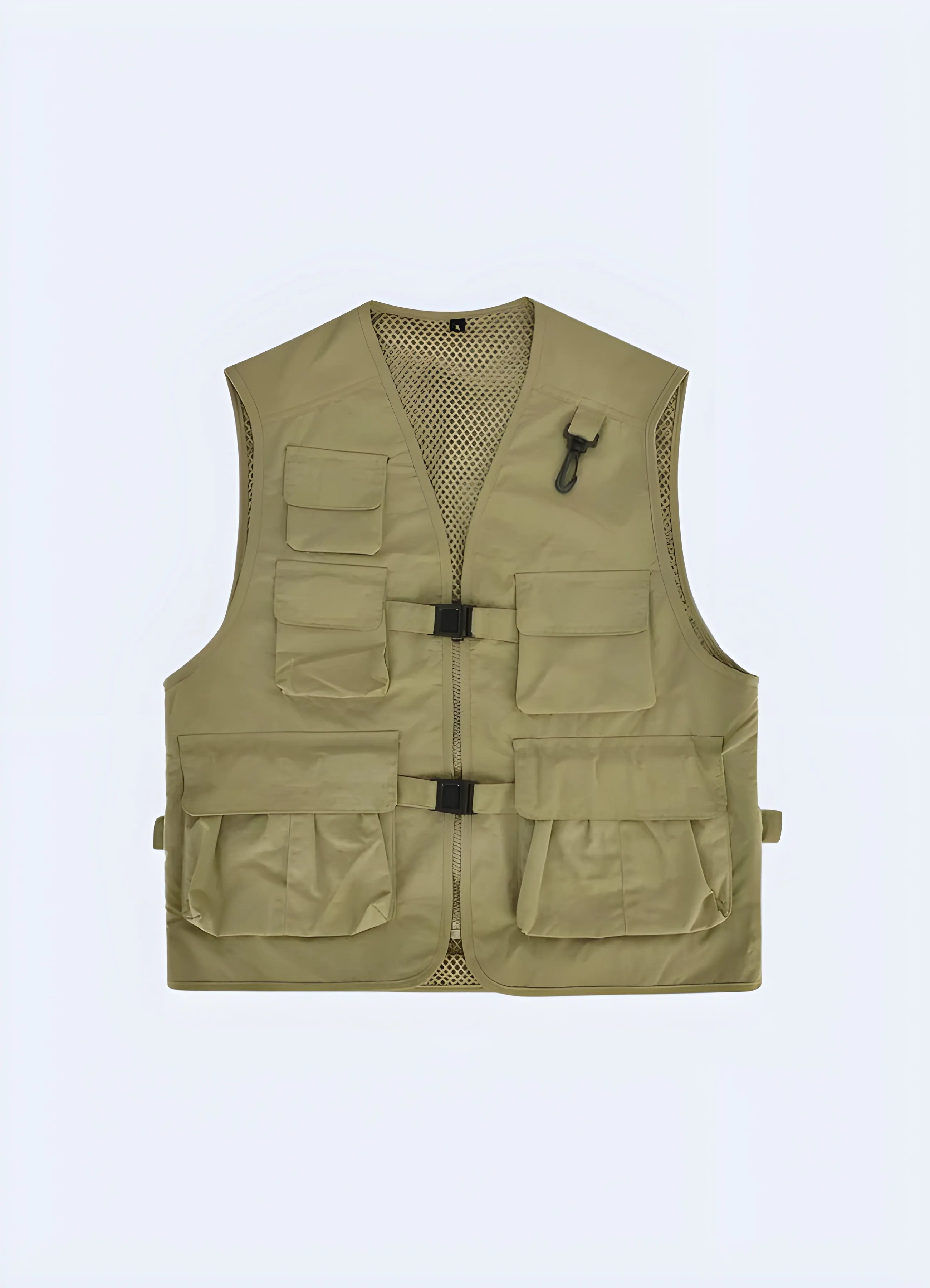 Gorpcore Sleeveless Vest Green Khaki