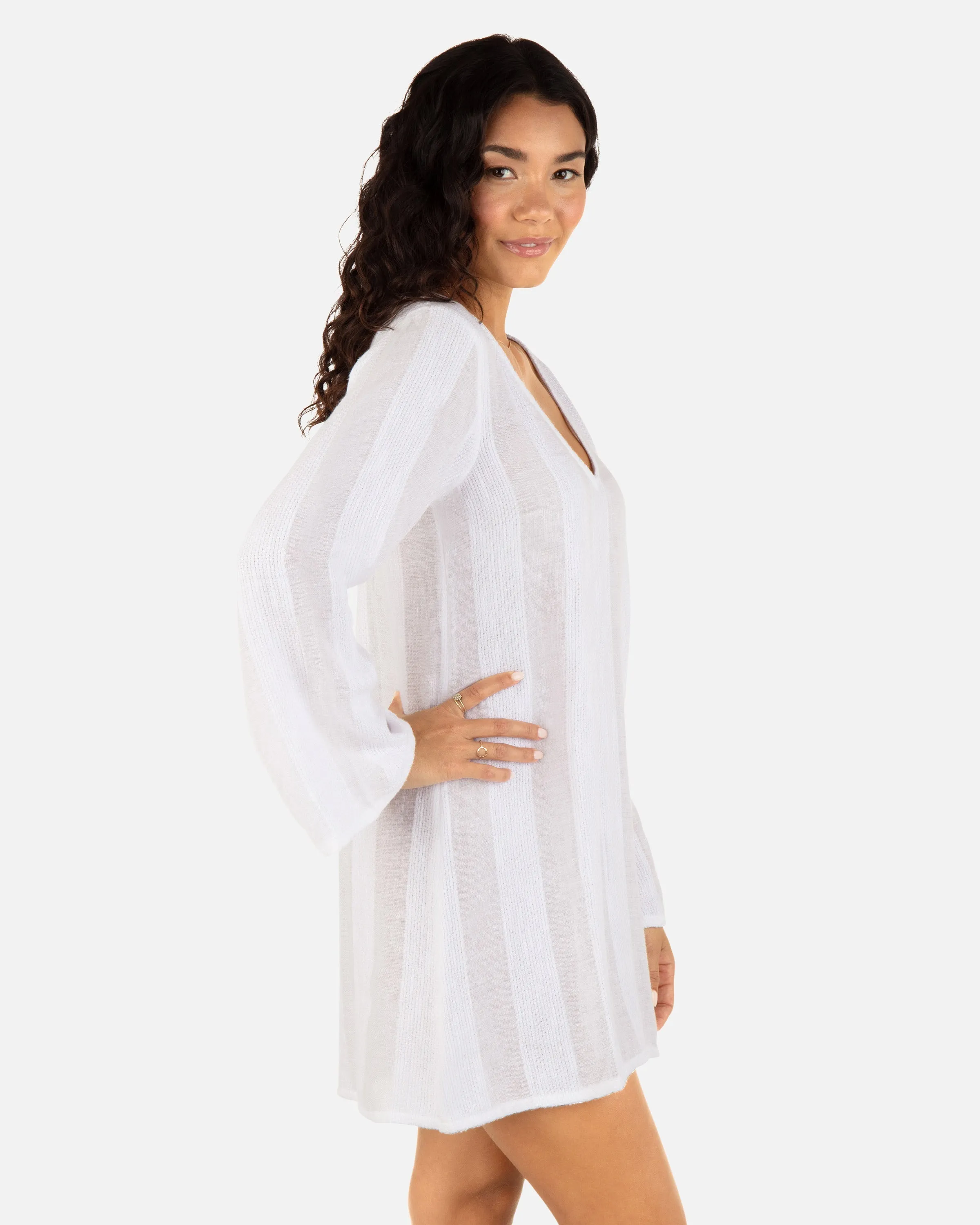 Hurley Stripe Gauze LS Tunic