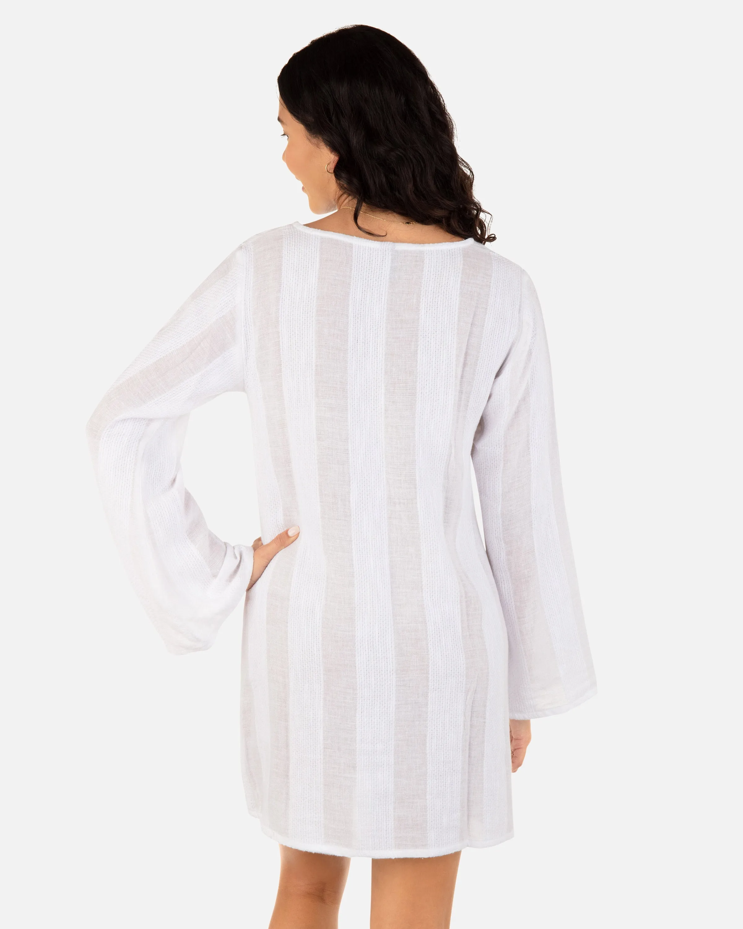 Hurley Stripe Gauze LS Tunic