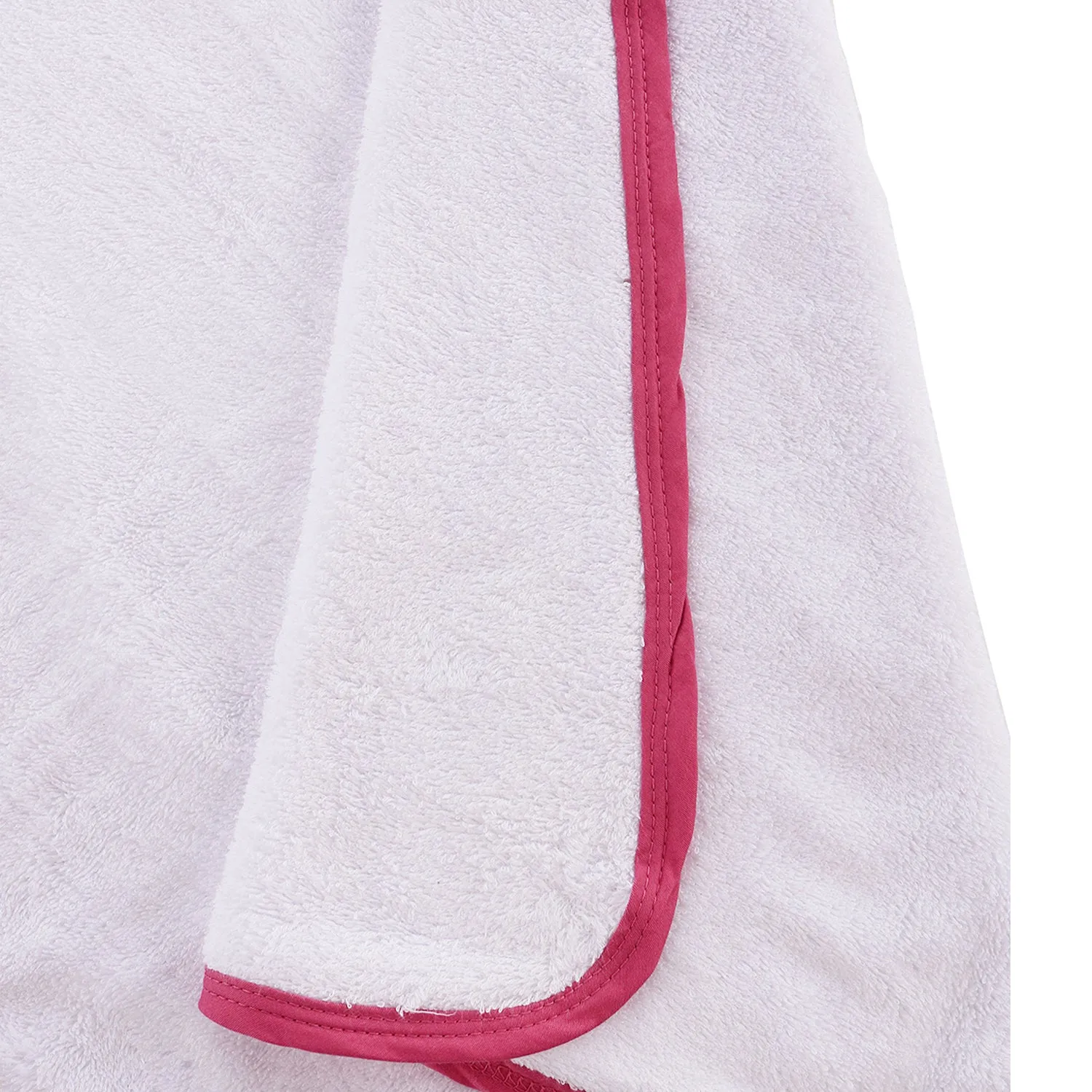 Infant Hooded Towel Wrap - Carnival Print White/Pink