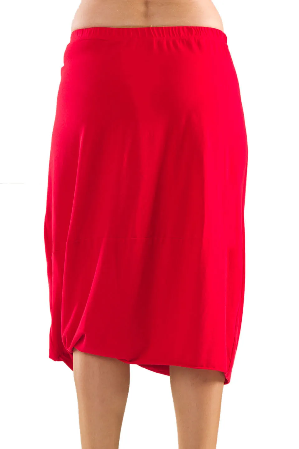 La Mouette Women's Plus Size Casual Tulip Skirt with Drape