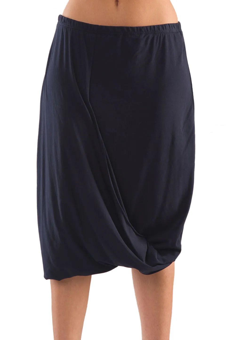 La Mouette Women's Plus Size Casual Tulip Skirt with Drape