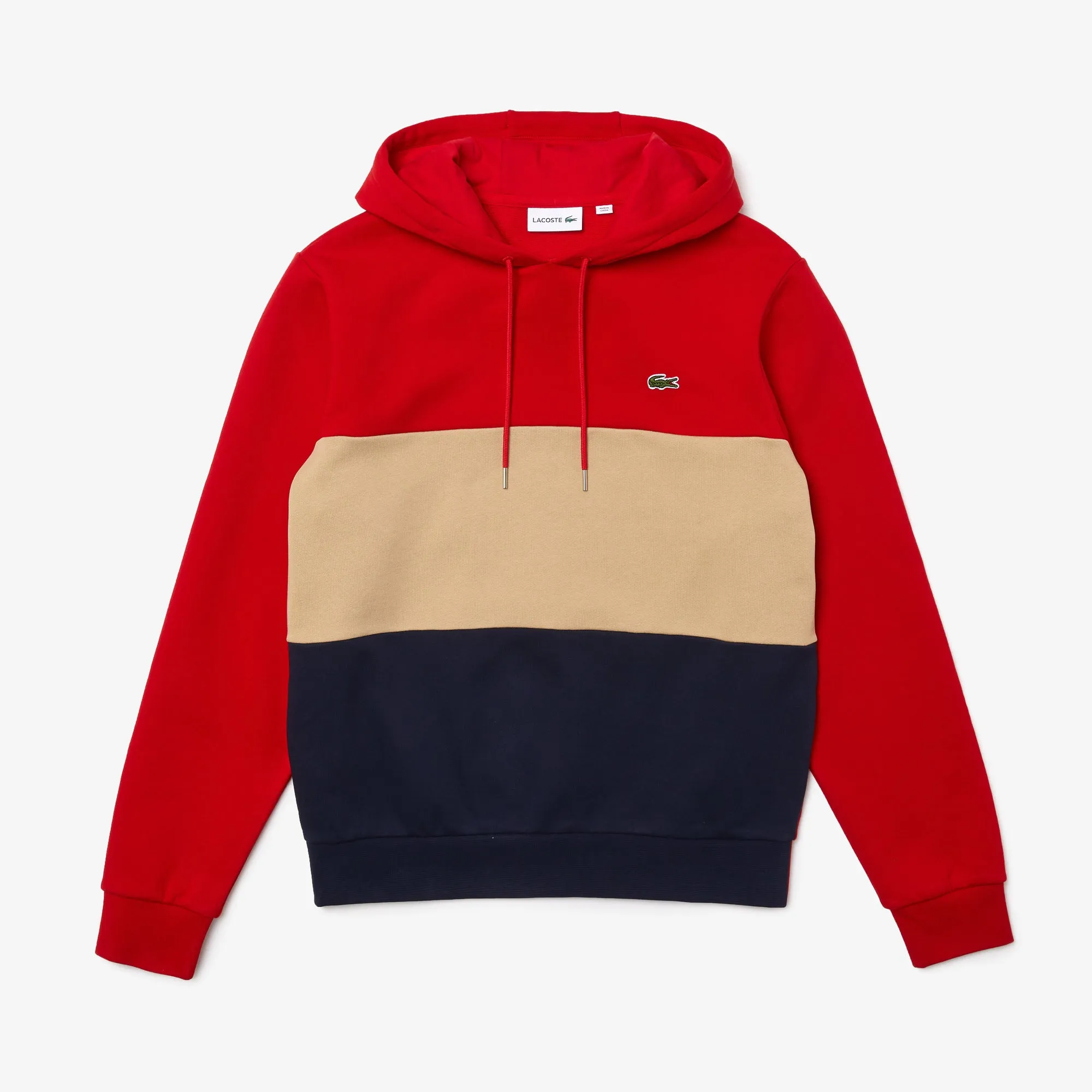 Lacoste Men’s Colorblock Fleece Hoodie