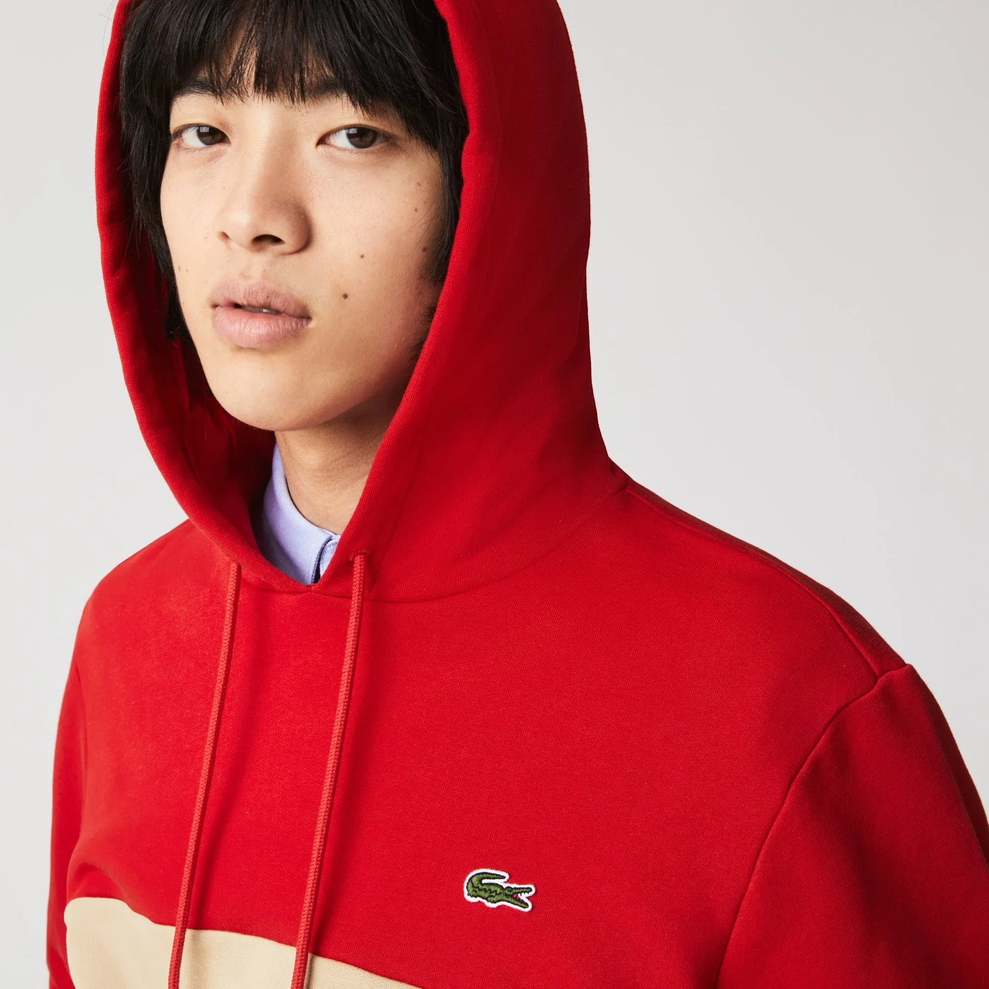 Lacoste Men’s Colorblock Fleece Hoodie