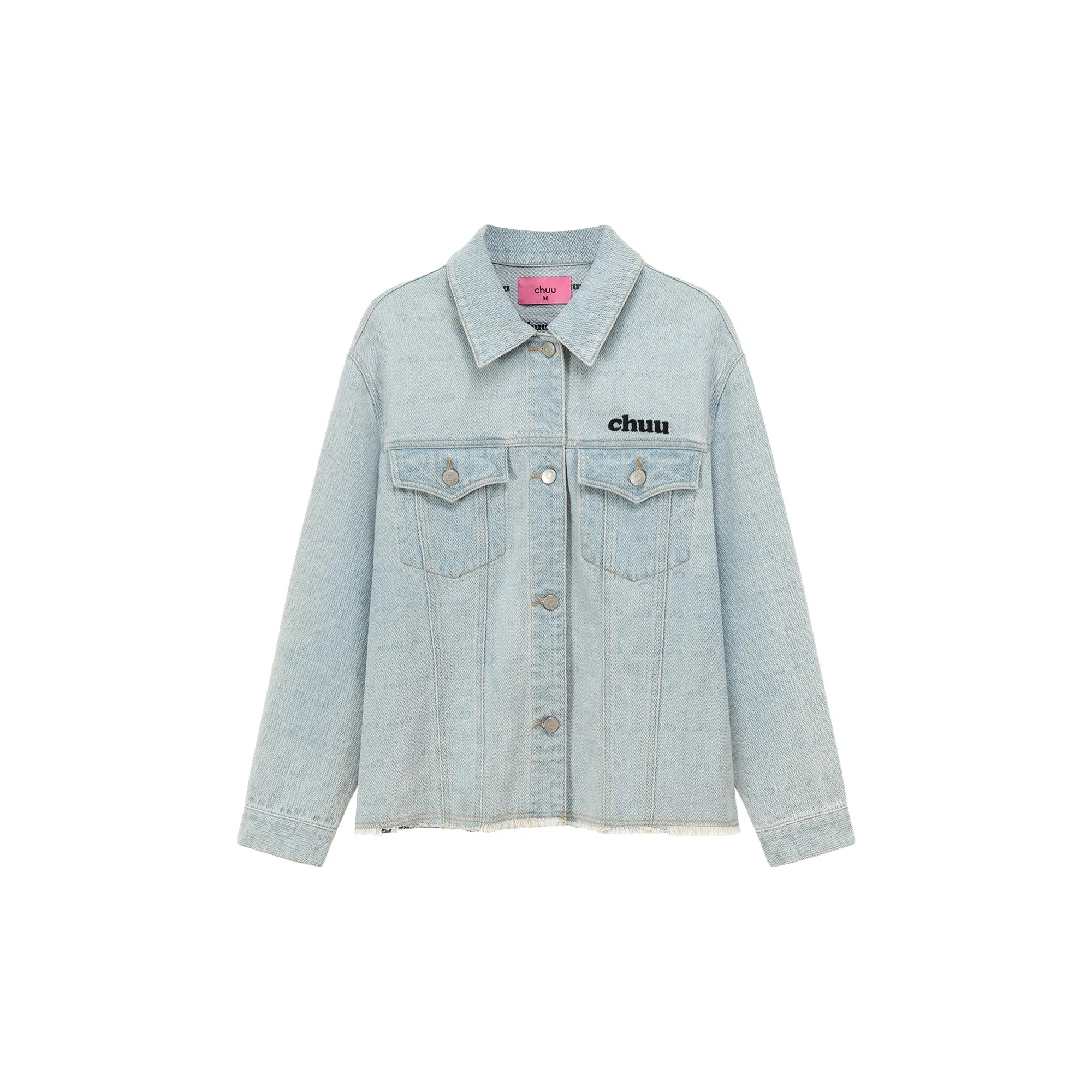 Logo Boxy Denim Jacket