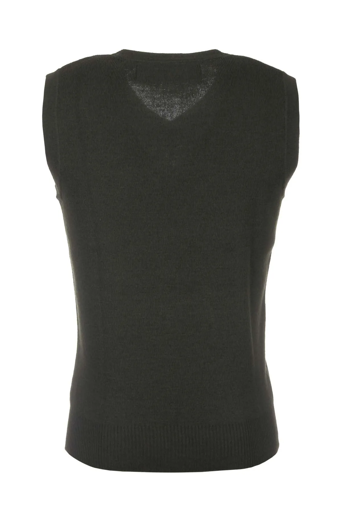 Men's Fine Knit V Neck Slipover Vest