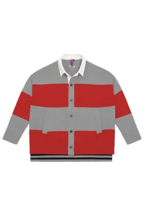 NONAME RELAXED RUGBY CARDIGAN