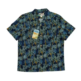 Palms Print Camp Collar Hawaiian Shirts - Men's Tropical Tee Shirts