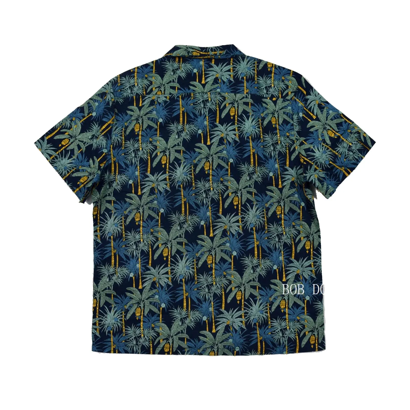 Palms Print Camp Collar Hawaiian Shirts - Men's Tropical Tee Shirts