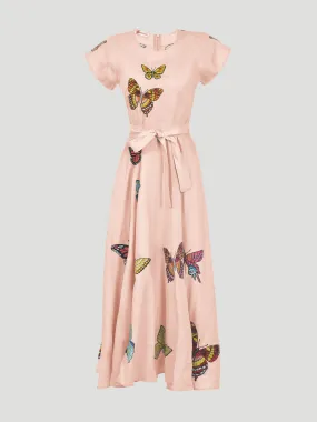 Papiyon Butterfly Dress in Peach