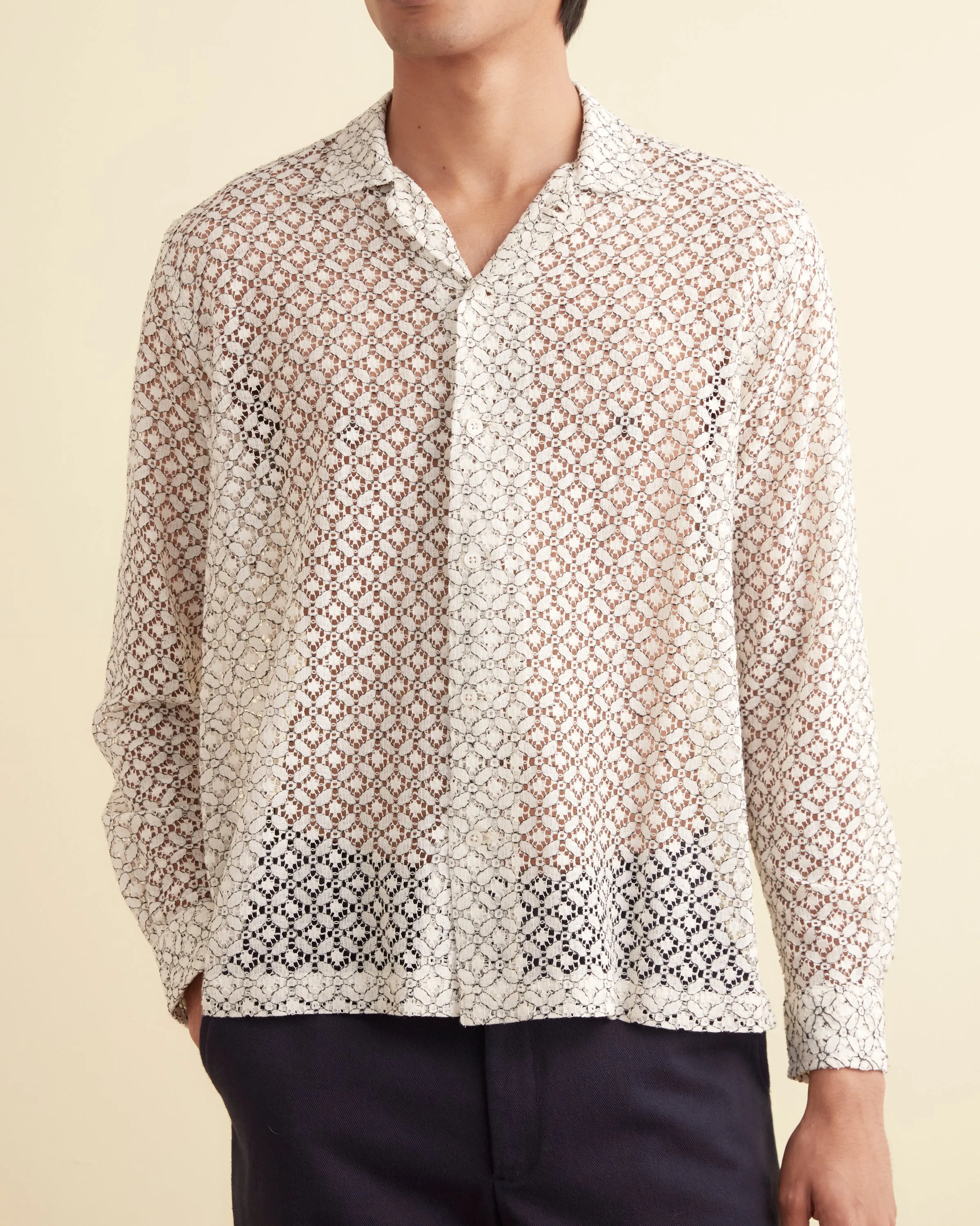 Petal Lace Long Sleeve Shirt