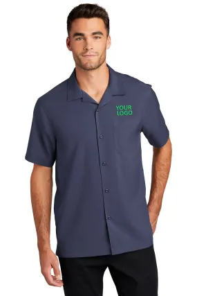 Port Authority Short Sleeve Performance Custom Shirts, True Navy