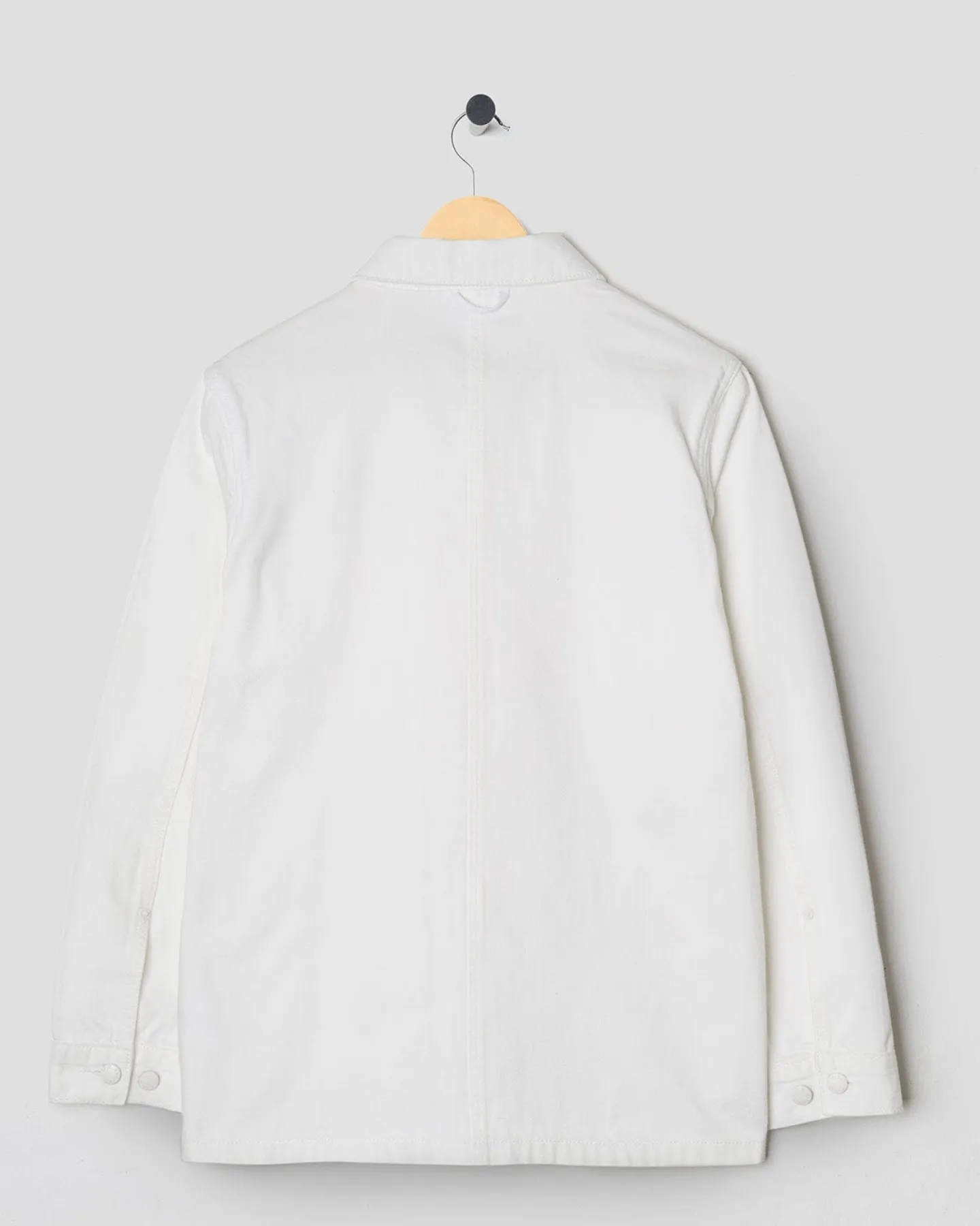 Relaxed Denim Work Jacket White