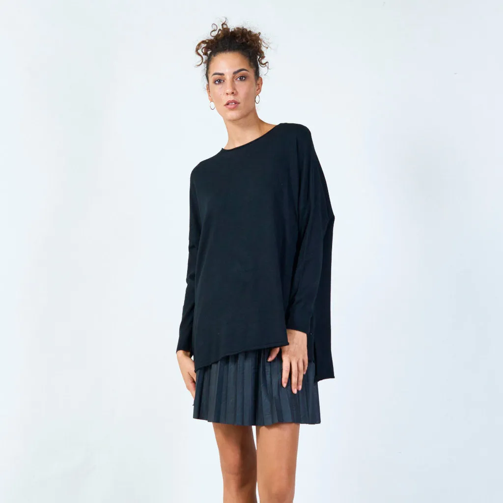 Relaxed long sleeve tunic wholesale