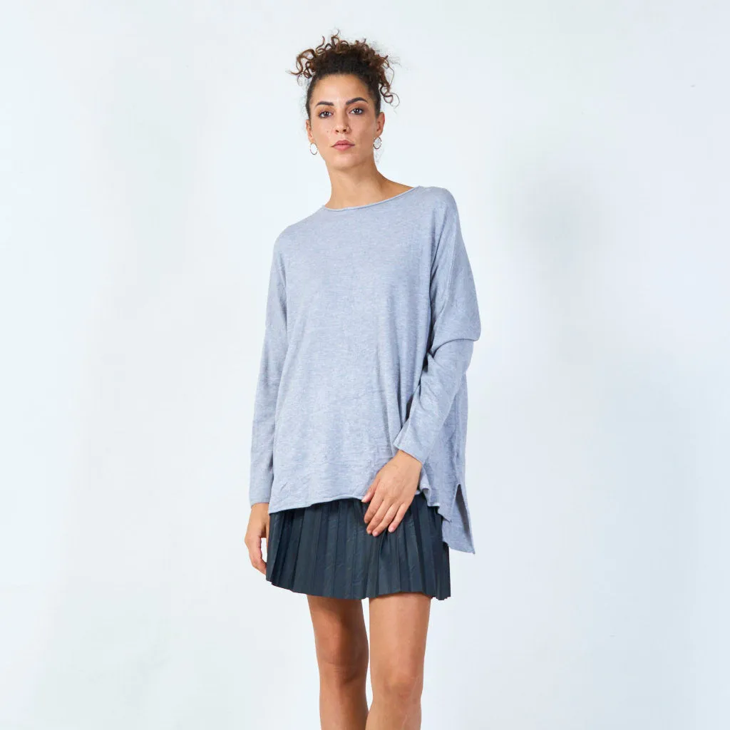 Relaxed long sleeve tunic wholesale