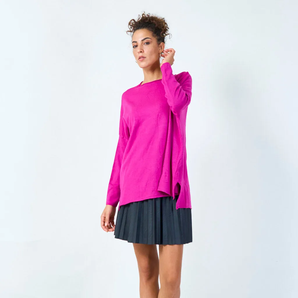 Relaxed long sleeve tunic wholesale