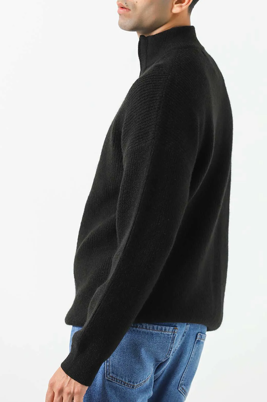 RELAXED MOCKNECK SWEATER