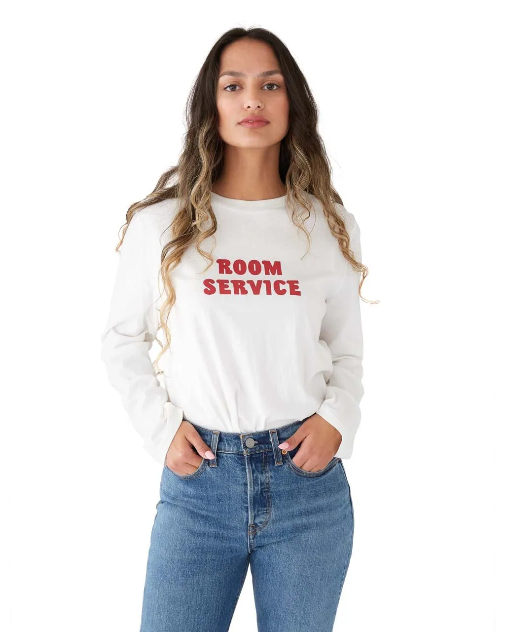 Room Service Long Sleeve Boxy Tee