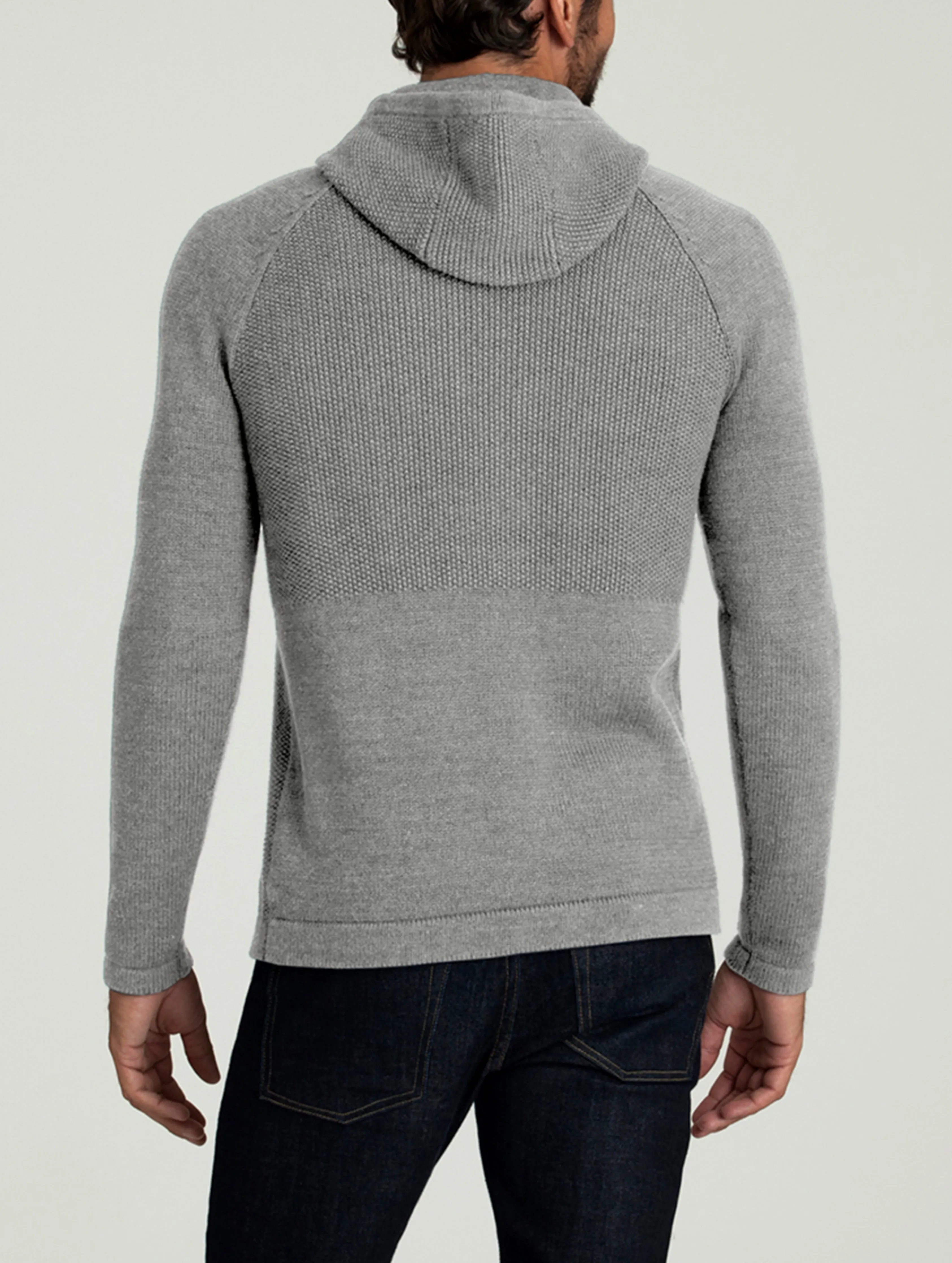 Sierra Hooded Sweater - Heather Grey