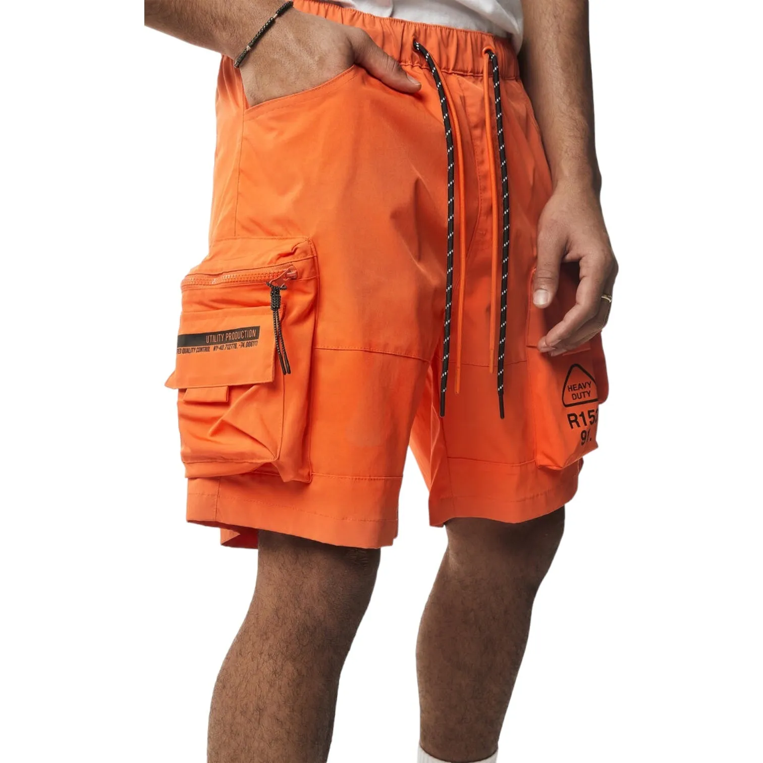 SMOKE RISE: Nylon Utility Shorts WS24283