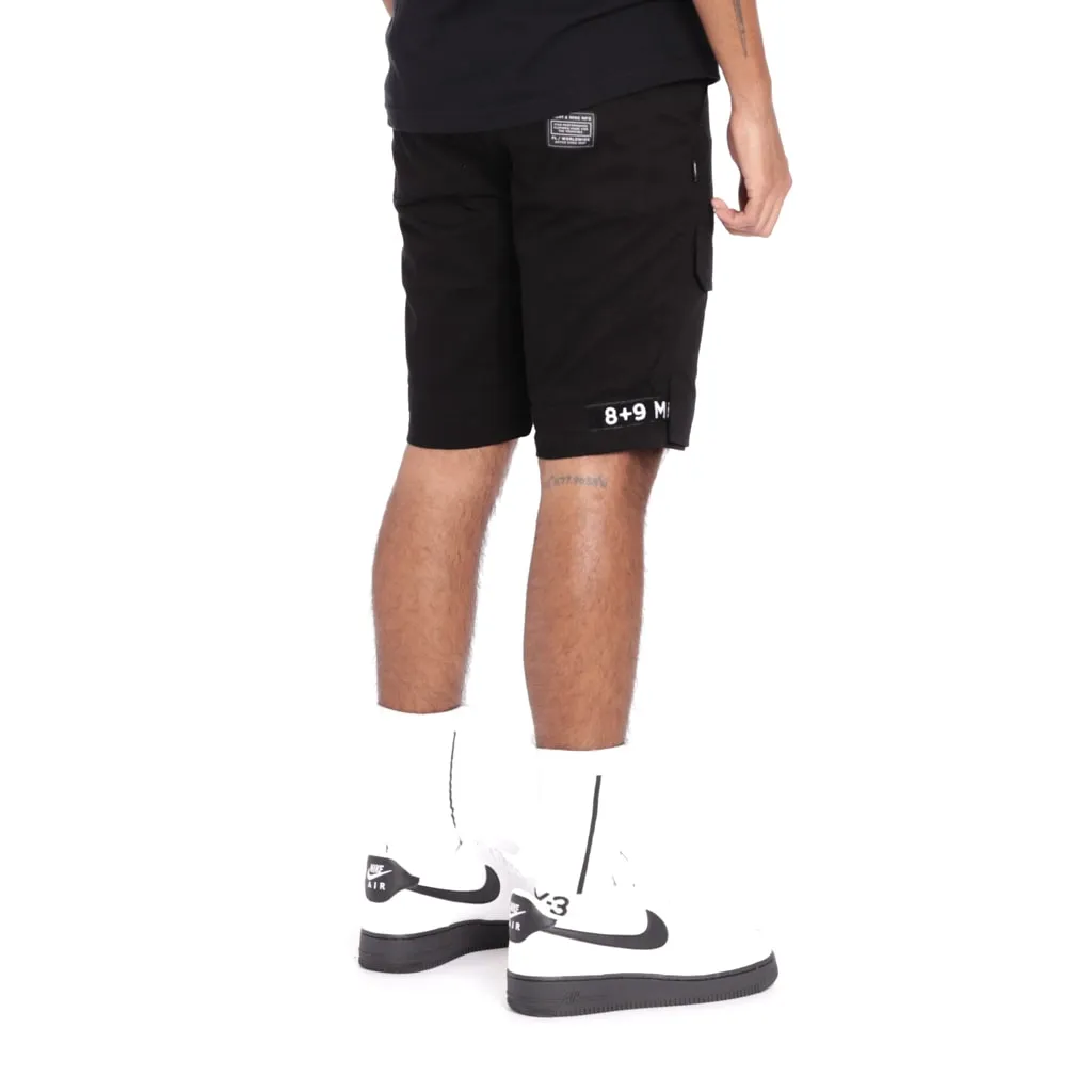 Strapped Up Slim Utility Shorts Black OG