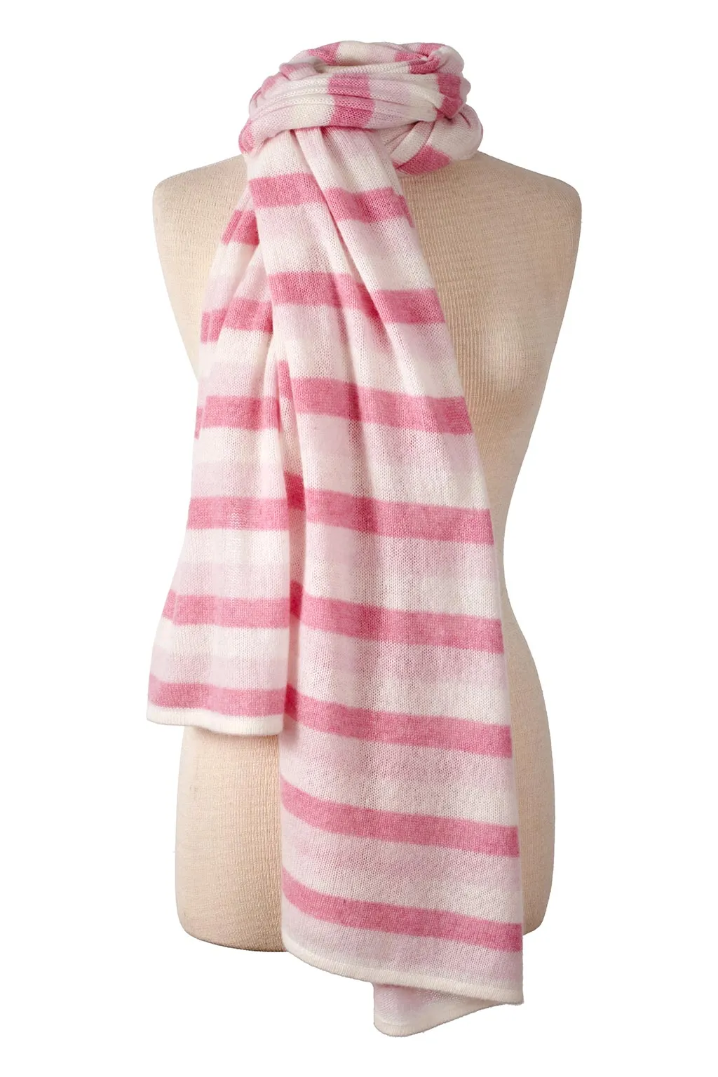 Striped Travel Wrap - Pink