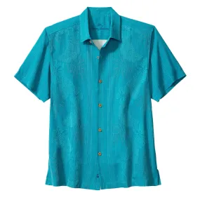 Tommy Bahama Bali Border Camp Shirt - Hazy Teal