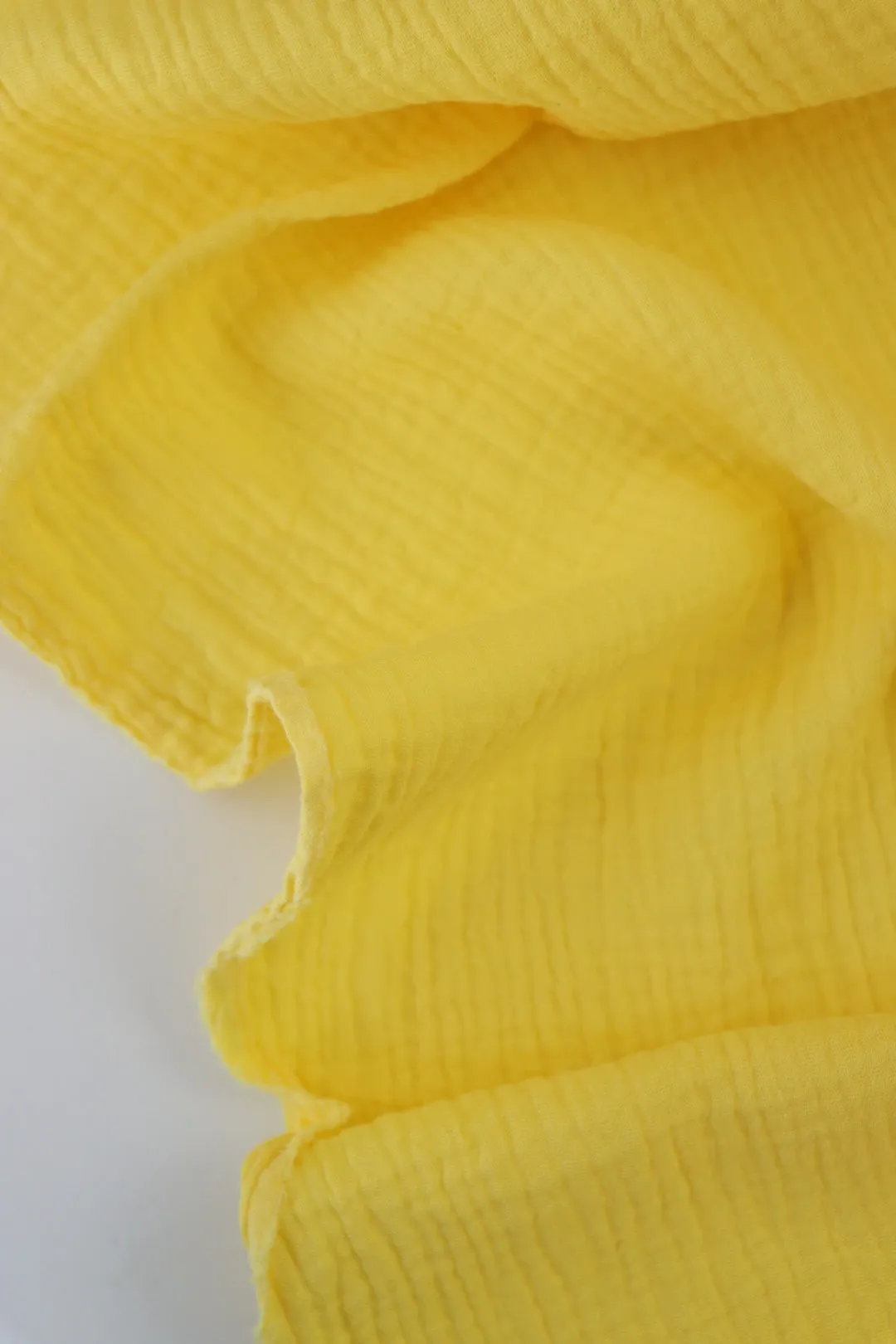 Yellow Cotton Double Gauze